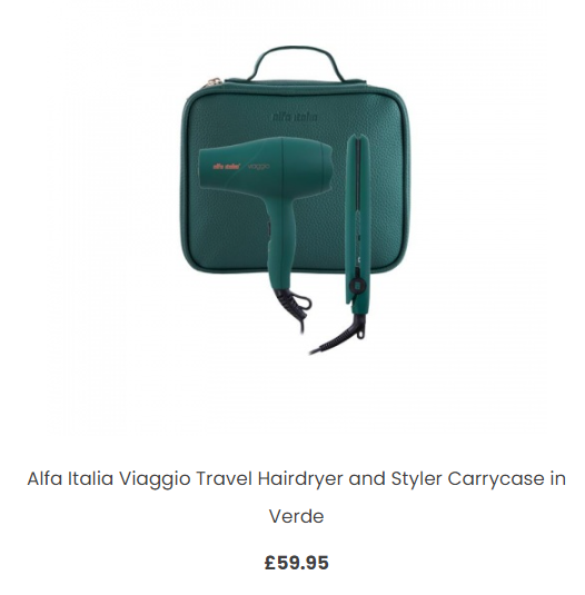 Verde Alfa Italia Travel Set